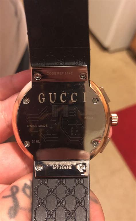 gucci code ref 1142 real or fake|gucci watch case number.